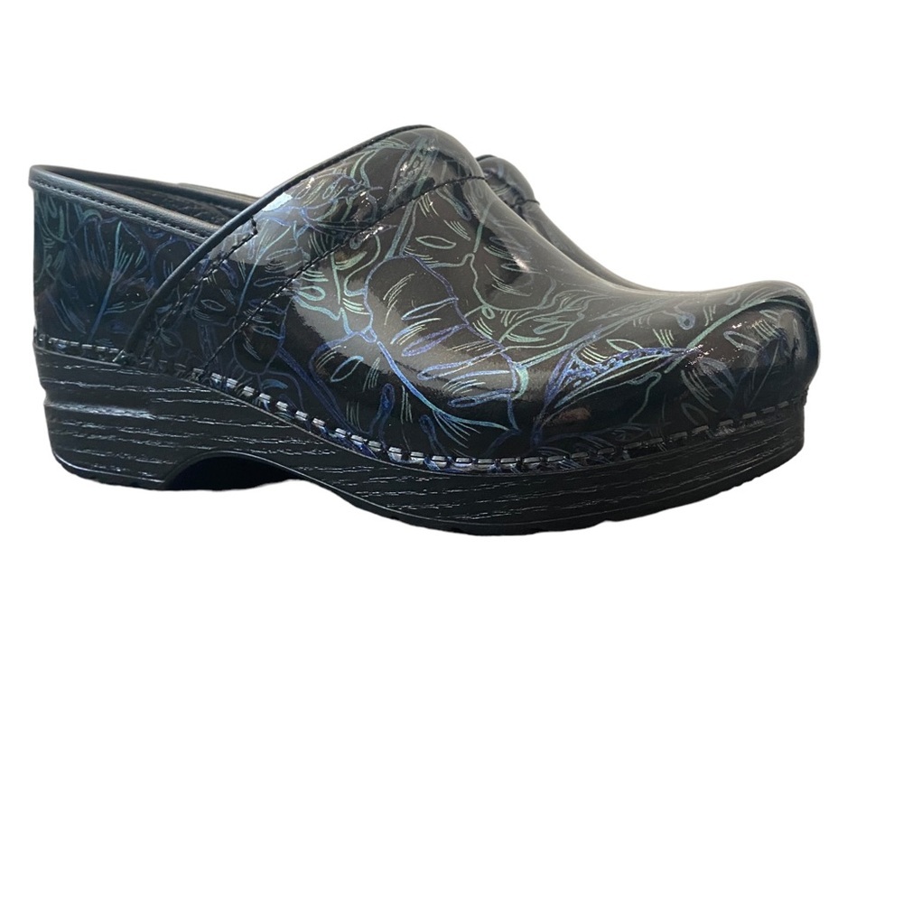 Dansko New Women's Professional Clogs Tropical Leaf Patent size 38